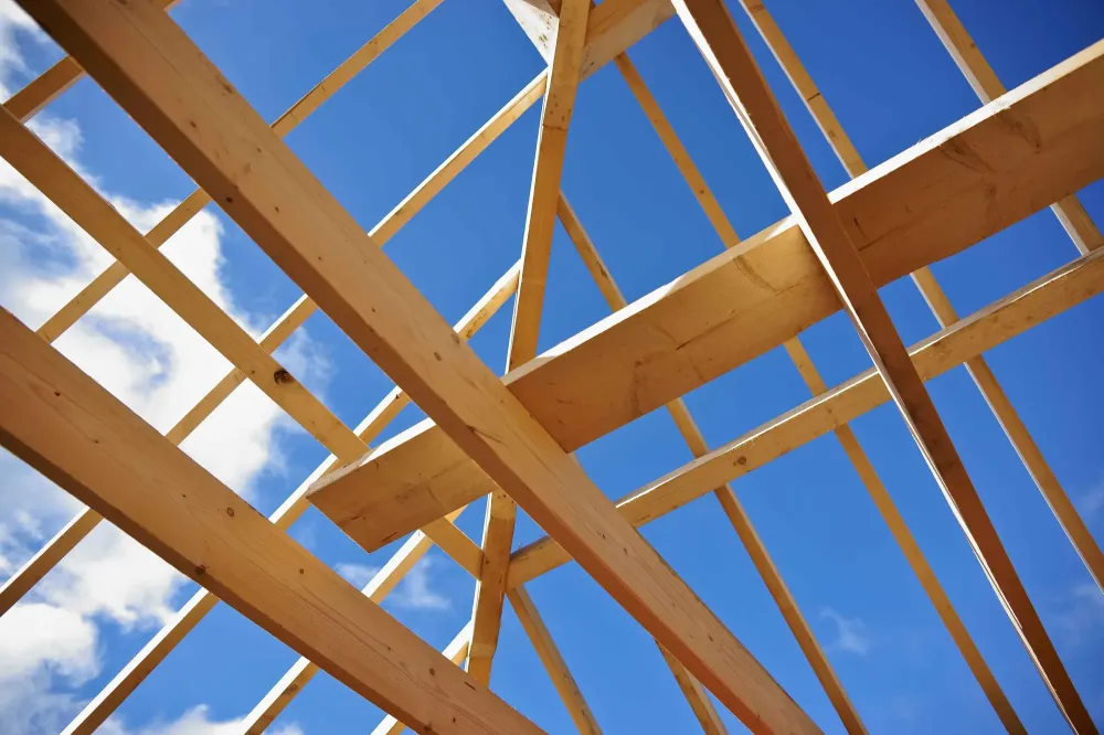 Charpente traditionnelle à Epinouze 